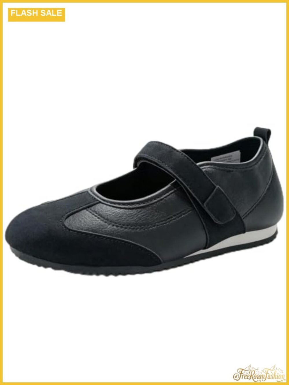 Women's Mary Jane Ballet Flats with Adjustable Strap and Cushioned Insole